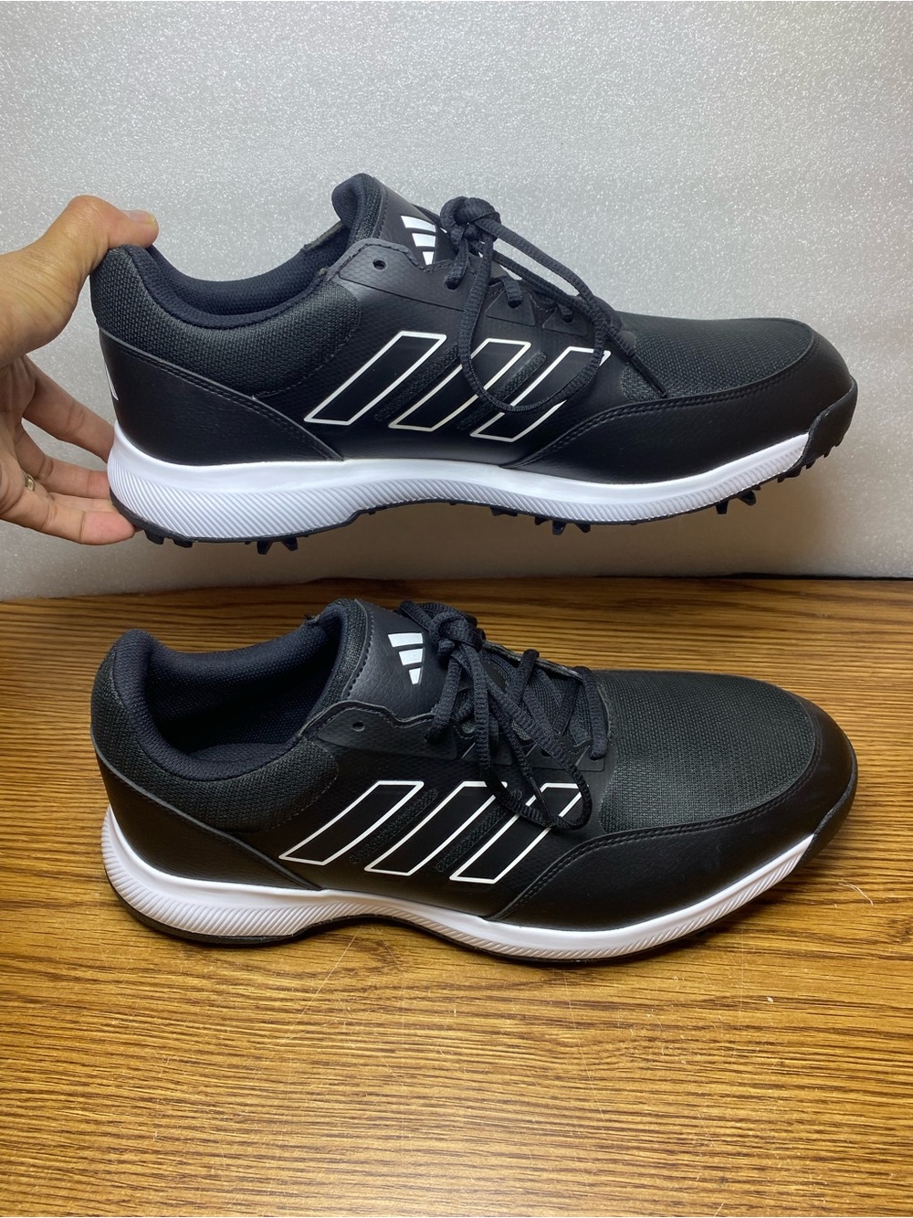 adidas Tech Response 3.0 Golf Core Black/Core Black/Cloud White Mens Size 13 New